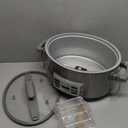 BLACK+DECKER 7-Quart Digital Slow Cooker, SCD7007SSD, Temperature Probe, Sous-Vide, Locking Lid, Removable Stoneware Crock