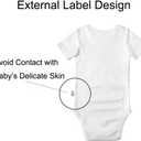 My First Birthday Bodysuit, Baby Boys Girls Cotton Romper Jumpsuit Outfits Short-Sleeve Toddler 0-24 Months (White)