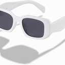 kimorn Rectangle Sunglasses for Women Men Trendy Retro Trendy Sun Glasses 90s Vintage Square Frame K1307