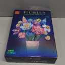 865pcs Flower Building Set, DIY Building Block Flower Bouquet, Beautiful Ornaments, Creates a Cozy Atmosphere with Colorful Artificial Bouquet