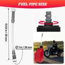 VP Gas Can Hose, 4 PCS Racing Fuel Jug Hose with 2 PCS Bender, Fuel Filler Hoses Suitable for Jegs's Racing Fuel Jug 3/5/5.5 Gallon Gas Cans Motorsport Container