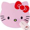 Cute Hello Kitty Mouse Pad Wrist Support, Hello Kitty Desk Accessories Office Supplies Stuff, Kawaii Mousepad Ergonomic Mouse Pad with Wrist Rest for Office Desk Computer Laptop Cat Anime Mouse Pad