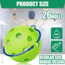 Tanlade 36 Pack Baseball Practice Balls Plastic Training Balls Lightweight Hollow Airflow Softballs with a Drawstring Bag for Hitting,Batting,Pitching, 2.91 in Indoor Outdoor Use Gift