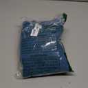 AMBERIS Bed Runner Blue, Imitation Linen Decorative Bed Scarf for Home Hotel, Size: 103"×18"