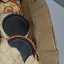 EDHAS Natural Round Turned Candle Holders for Pillar Candles Set of 3 Vintage Style Mango Wood Candle Holder for Centerpiece for Dining, Living Room