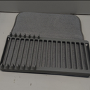 Drainer with Microfibre Mat Non Slip Dish Drying Mat Heat Resistant Drying Rack Foldable Drainer Spoon Rest Coaster for Kitchen