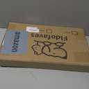 Dog Gate - 18"-45" Adjustable Extra Wide Metal Baby Gate to Step Over, 10" Tall Small Pet Gate with 3 Extension Kits, Pressure Mounted for Doorways & Stairs (White)