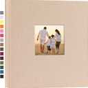 potricher Linen Hardcover Photo Album 4x6 1000 Photos Large Capacity for Family Wedding Anniversary Baby Vacation (Beige, 1000 Pockets)
