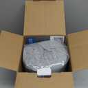 5 STARS UNITED Knee Pillow for Back Sleeping  Cooling Cover - Memory Foam Cushion for Sciatica Pain Relief  Under Leg Support for Sleeping on Back  Half Moon Bolster for Bed, Arctic Gray (Standard)