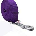TAIAN 4FT/ 5FT/ 6FT Strong Dog Leash, Nylon Dog Leashes for Small Medium Large Dogs (Purple, 1 in x 10 ft)