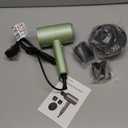 slopehill Professional Ionic Hair Dryer, Powerful 1800W Fast Drying Low Noise Blow Dryer with 2 Concentrator Nozzle 1 Diffuser Attachments for Home Salon Travel (Lime Cream)