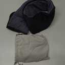 Sleep Mask, Eye Mask for Sleeping, Upgrade Double Side Blackout Eye Cover for Women Men, Light Blocking Wider Adjustable Band for Side Sleeper, Travel, Nap, Ultra-Soft, Yoga, Relief Eye, Black