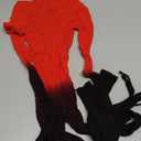 Sexy Lace Leopard Jumpsuit For Women, Fishnet Bodysuit Glow Party Club, Poster One Piece Mesh Full Body Rave Outfits (Gradient Red Black) One Size