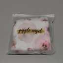 Terriboo Newborn Floral Print Blanket Baby Stretch Wrap Swaddle Receiving Blanket with Matching Headband and Beanie (Purple and Pink)