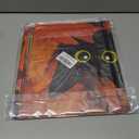 BLKWHT Fall Leaves Cat House Flag 28x40 Vertical Double Sided Welcome Maple Leaf Autumn Thanksgiving Holiday Outside Decorations Burlap Yard Flag BW828-40