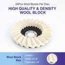 SCOTTCHEN Wool Felt Flap Polishing Disc 4-1/2" x 7/8" Arbor for Angle Grinder (5 Pack) - High Density Wool Polishing Wheel for Metal, Aluminum, Stainless Steel & Stone Polishing - Mirror Finish