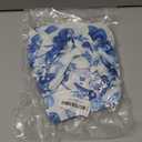 Round Tablecloth with Elastic Edge, 36-60Inch Waterproof Table Cloth for Dinner, Outdoor, Picnic, 60inch, Blue and White Flower