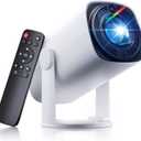 SOOMFON Mini Projector 1080P Support - Portable Small Video Movie Projector Bluetooth 5.1 Auto Keystone Electric Focus for Bedroom/Wall/Home/Outdoor/iPhone/Android/TV Stick