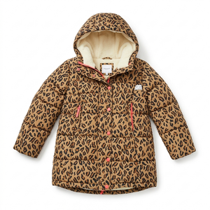 Amazon Essentials Girls and Toddlers' Long Heavyweight Hooded Puffer Jacket Size M/8Y