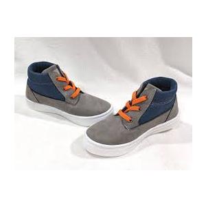 Oomphies Toddler Boy's Oliver Grey/Blue Slip-On Mid Top Shoes 
 5