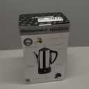 Elite Gourmet EC140 Electric 6-Cup Coffee Percolator with Keep Warm, Clear Brew Progress Knob Cool-Touch Handle Cord-less Serve, Stainless Steel