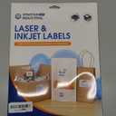 1" X 0.5" Matte White Printable Barcode Labels (30 Sheets, 4800 Stickers) UPC Labels and Price Tags for Laser & Inkjet Printers - Spartan Industrial Template R001