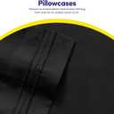 1500 Supreme Collection King Sheet Sets Black - Luxury Hotel Bed Sheets and Pillowcase Set for King Mattress - Extra Soft, Elastic Corner Straps, Deep Pocket Sheets, King Black