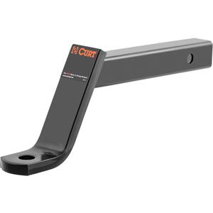 CURT 45280 Class 3 Trailer Hitch Ball Mount, Fits 2-Inch Receiver, 7,500 lbs, 1-Inch Hole, 6-Inch Drop