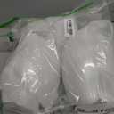 Vesici 6 Pcs Vintage Glass Dessert Bowls 9 oz Ice Cream Cups Trifle Pedestal Bowl Vintage Strips Embossed Glass Dishes for Candy Fruit Salad for Home Party Wedding(Clear)