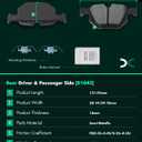 SCITOO D1294 D1042 Semi-Metal Brake Pads Kits Front & Rear Replacement For BMW For X5 2007-2018,For BMW For X6 2010-2018