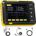 FNIRSI DSO152 Oscilloscope - 2.8" TFT Handheld Digital Oscilloscope Kit Portable Oscilloscope, 2.5MS/s High Sampling Rate, 200KHz Bandwidth, Trigger Function Auto/Nomal/Single (Yellow)