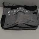 Large Dog Travel Bag, Airline Approved Dogs Bags for Traveling, 2 Dog 's Food Travel Container and Collapsible Bowls, Weekend Pet Travel Bags (Grey)