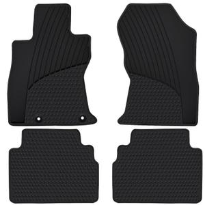 Ucaskin Car Floor Mats Custom Fit for Subaru Forester 2019 2020 2021 2022 2023 2024 Odorless Washable Rubber Heavy Duty All Weather Protection Car Floor Liner-Black