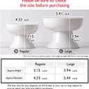 Raised Cat Food Bowl Elevated Cat Bowl MINO Ceramics Made in Japan for Cats and Small Dogs (Regular, Black)