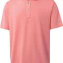 M MAELREG Mens Golf Shirts Moisture Wicking Dry Fit Business Casual Stretch Jacquard Short Sleeve Golf Polo Shirts for Men (L)