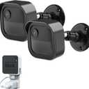 Blink Outdoor 4th Gen Camera Mount, 2Pack Weatherproof Housing and 360 Degrees Adjustable Bracket with Sync Module Mount for Blink Outdoor Camera System (Black, Cameras not Included)