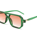 FEISEDY Vintage Square 70s Flat Aviator Sunglasses Women Men Classic Retro Stylish Frame UV400 Sunglasses B2622