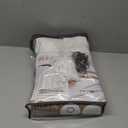 Pinch Pleated Beige White Sheer Curtains 84 Inches Long, Light Filtering Linen Blend Neutral Boho Farmhouse Curtains with Hooks for Living Room/Nursery Window Drapes 84 inch Length 2 Panels Set