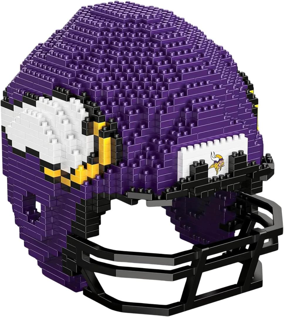 FOCO Unisex NFL 3D BRXLZ Puzzle Replica Helmet Set (One Size)