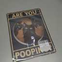 Black Cat Bathroom Decor  Are You Pooping Cat Sign, Vintage Cat Wall Decor Art for Home, Apartment, Restroom, Quirky Retro Bathroom Poster for Cat Lovers by Opix Design