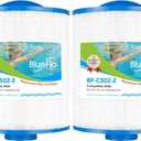 2 x PAS50SV-F2M Spa Filter Cartridge Replaces for Unicel 6CH-502, Artesian Spas, Filbur FC-0311, PAS502SV, PAS50, Master Deluxe M60506, XLS-604 Hot Tub Filter (2 Pack)