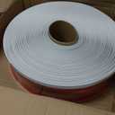 LSGCQ Flexible Baseboard Molding Trim 4 Inch x 200 Feet Self-Adhesive Vinyl Wall Base Peel and Stick Cove Base Rubber Wall Moulding Trim (White)
