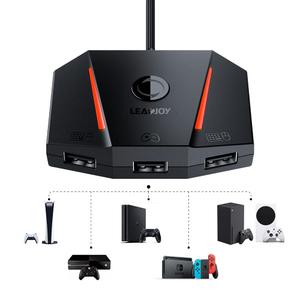 leadjoy VX2 AimBox Keyboard Mouse Adapter for PS4, Xbox One, Xbox Series X/S, Nintendo Switch, MnK Converter for Playing FPS, RTS, R6, Apex Legends (VX2 Aimbox)
