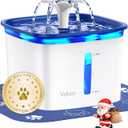 Veken Innovation Award Winner 95oz/2.8L Pet Fountain, Automatic Cat Water Fountain Dog Water Dispenser with Replacement Filters for Cats, Dogs, Multiple Pets (Blue, Plastic)