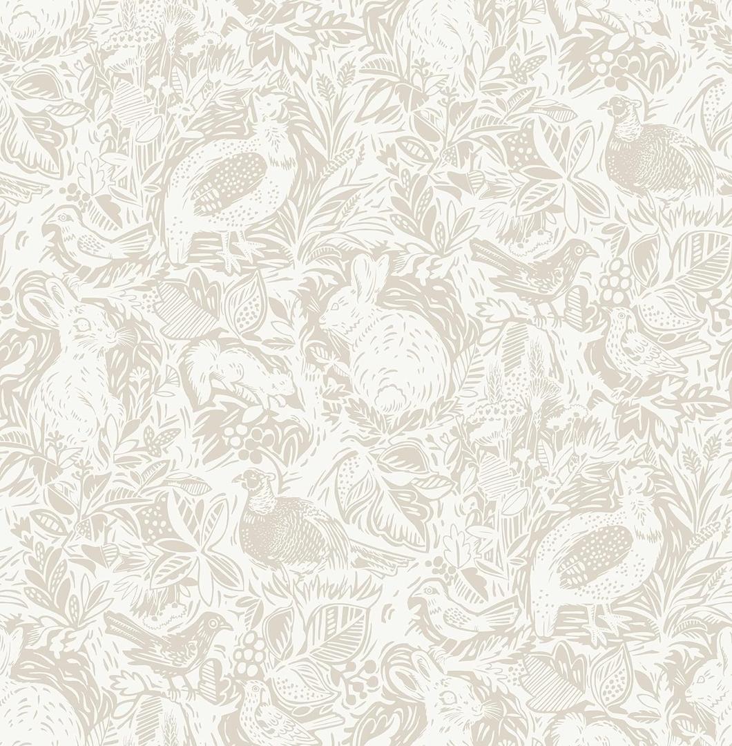 NuWallpaper by WallPops Cream Terrene Peel & Stick Wallpaper, NUS4304