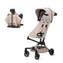 QPlay Travel Stroller for Baby & Toddlers Ages 6 Months to 4 Year Old 9.48lbs Lightweight & Ultra-Compact Umbrella Stroller with One-Hand Fold, Airplane Carry-on Size, Reclining Seat (Beige)