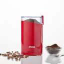 IMUSA USA 3oz Red Electric Coffee and Spice one Touch Push-Button Control Grinder