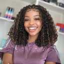 Quantum Love Braided Wig for Black Women Braids Cornrows Lace Curly Wigs 16 Inch Lace Frontal Braided Fully Curly Bob Synthetic Glueless Wig Mix Blonde