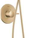 Delta Albion 14 Series Brushed Gold Shower Faucet Set with In2ition 2-in-1 Dual Shower Head with HandHeld Spray Combo, Valve Trim Kit, Champagne Bronze T142855-CZ-I (Valve Not Included)