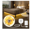 MATICOD Motion Sensor Light Indoor Under Bed Lights Under Cabinet Lights, Motion Activated Led Light Strip for Bedroom,Warm White LED Closet Light Motion Sensored Under Cabinet Lighting NO APP